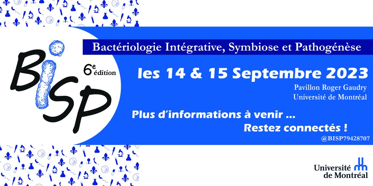 CongresBISP's tweet photo. BISP 2023 : 14/15 septembre, à l'université de Montréal. https://t.co/XbVoprpo97