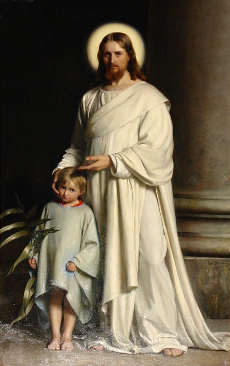 Christ and Child 
#CarlBloch  1873