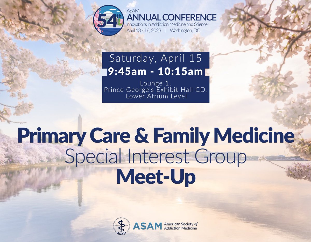 ASAMorg's tweet photo. Starting in 20 minutes in Prince George's Exhibit Hall
#ASAM #AC2023 #ASAMAnnualConference #ASAMAnnual23 #AddictionMedicine #AddictionTreatment #ASAM23 https://t.co/yCOVv7LOeY