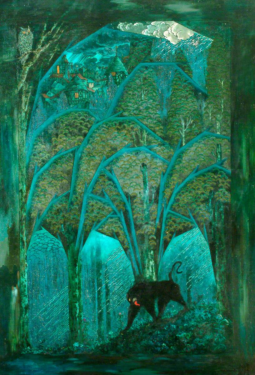 Hypnogoria's tweet photo. A drop of dream fuel - Woods and Dark Animals by Sidney Sime https://t.co/FjiLWHU6et