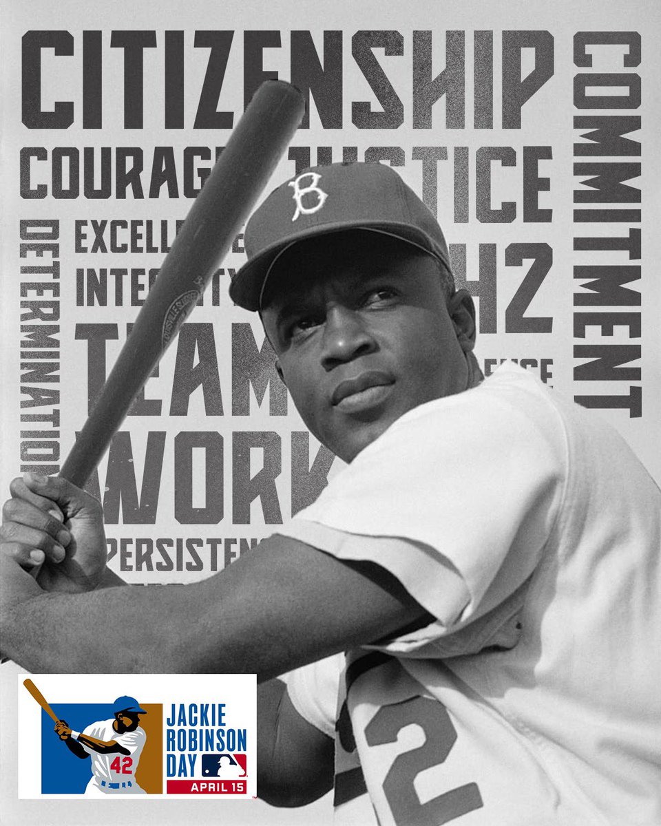Marlins's tweet photo. An icon and trailblazer. 

Thank you for paving the way, Jackie. #Jackie42 https://t.co/hOHVIKiLZa