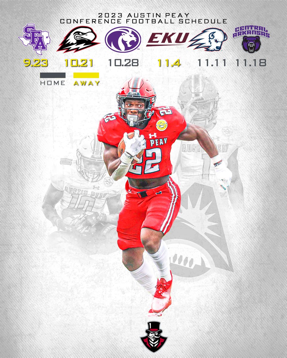 Atlantic Sun Conference (@asunsports) on Twitter photo ICYMI...π
Check out the full conference slate for <a href="/GovsFB/">Austin Peay Football</a> this upcoming season! π―π
#ASUNBuilt | <a href="/ASUN_Football/">ASUN Footballπ</a> | #LetsGoPeay ICYMI...π
Check out the full conference slate for <a href="/GovsFB/">Austin Peay Football</a> this upcoming season! π―π
#ASUNBuilt | <a href="/ASUN_Football/">ASUN Footballπ</a> | #LetsGoPeay