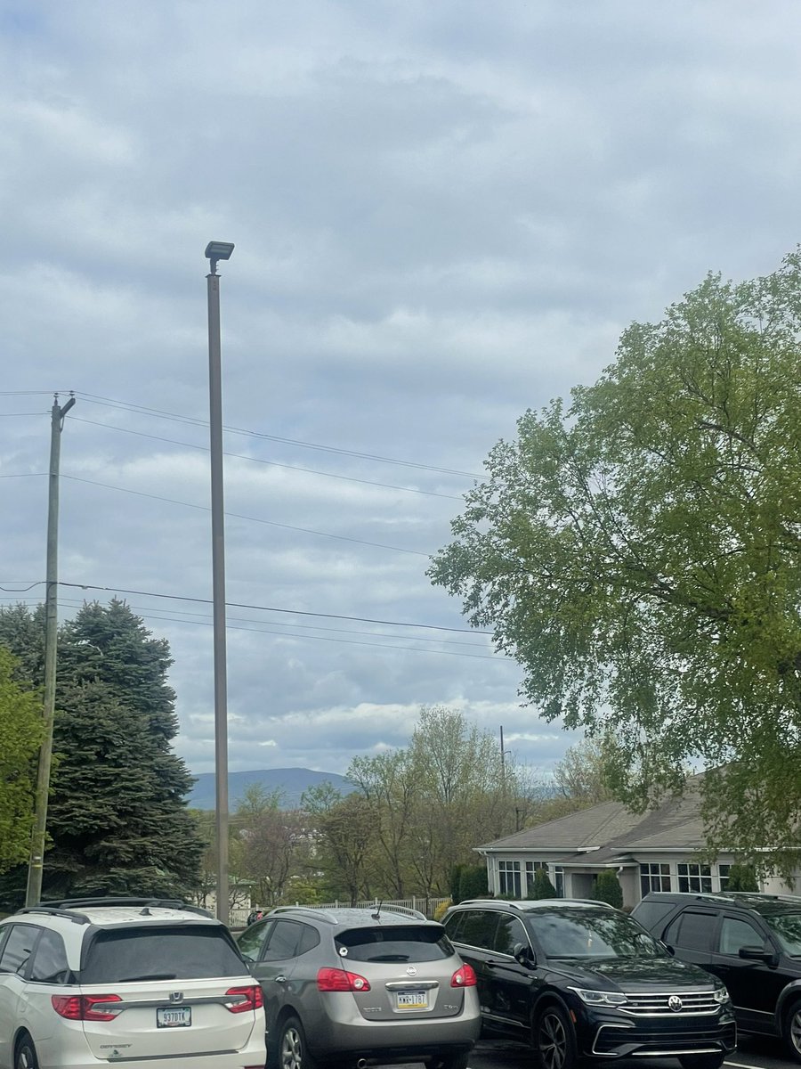 Leaving the clear skies of Martinsville VA this morning