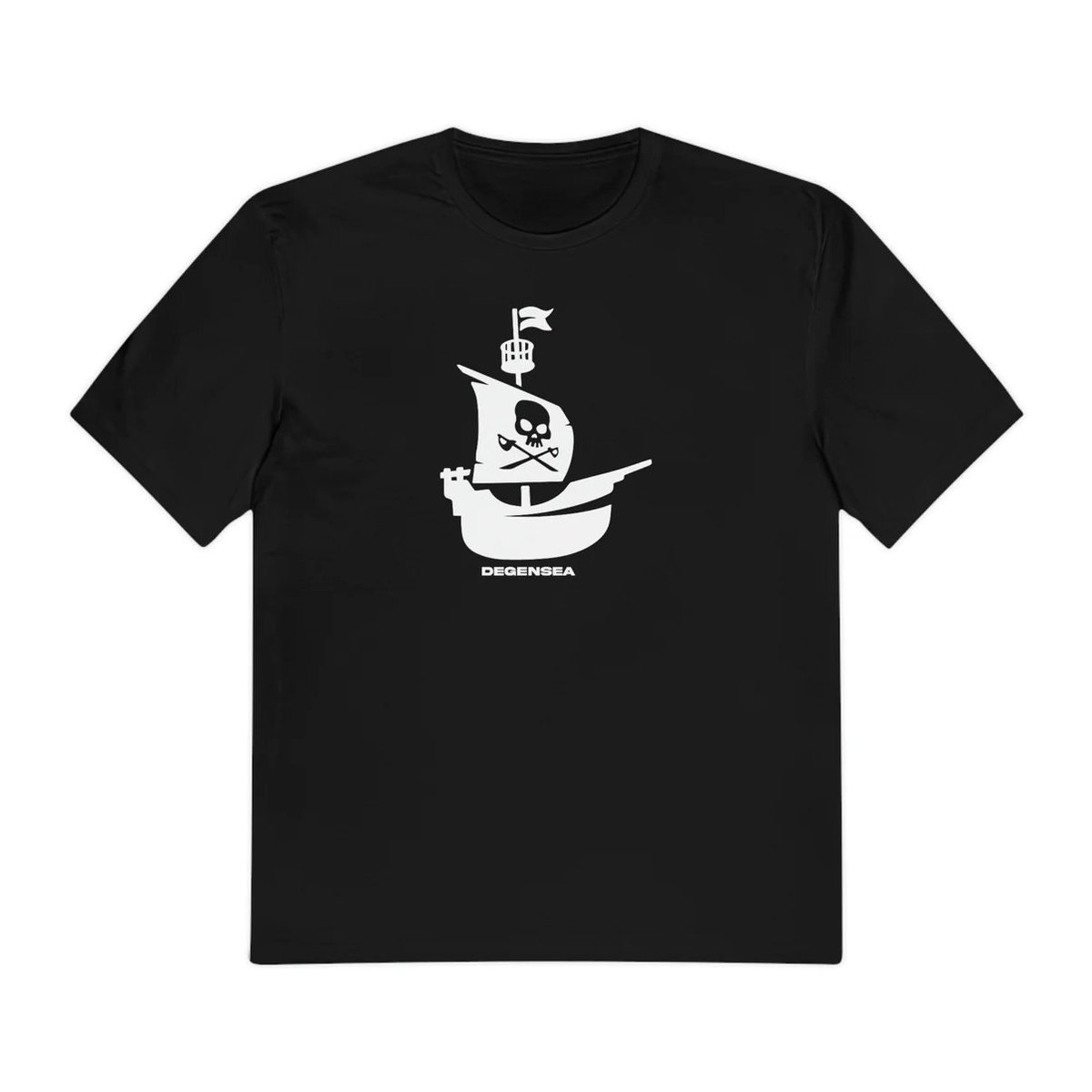 rayshearer's tweet photo. Getting ready for the most insane breakthrough in web3. #DegenSea by @srpeters ☠️ 
@GODHatesNFTees @ApeHaterClub #MerchNFTees https://t.co/c6PxDIkV7F