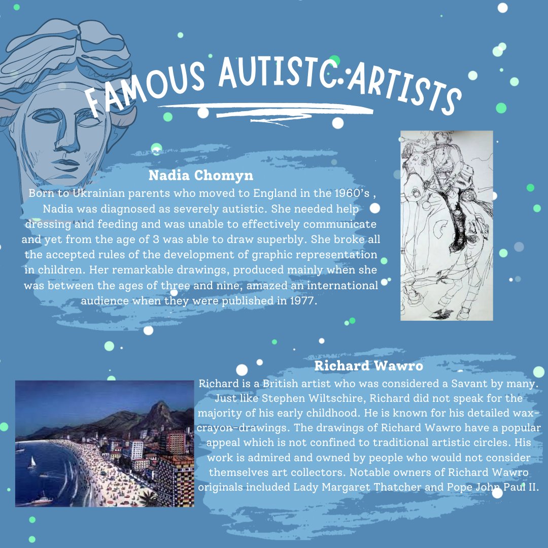 In the spirit of World Art Day, we are celebrating Amazing Autistic Artists!
#WorldArtDay #worldartday2023 #worldartday #amazingartist #art #artist #artwork #Autism