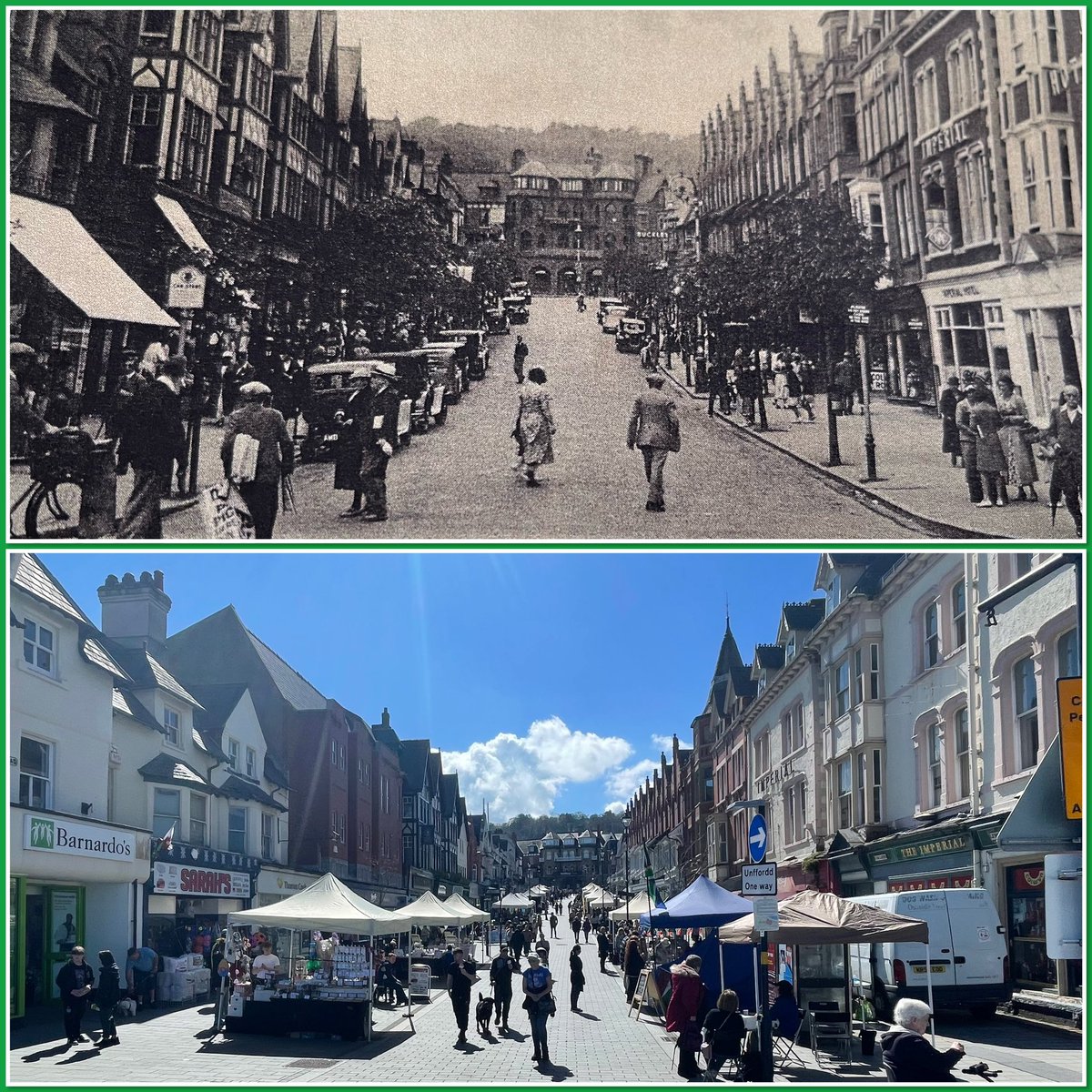 Jim Jones on Twitter "Station Road, Colwyn Bay 1934 Station Road , Colwyn Bay 2023"