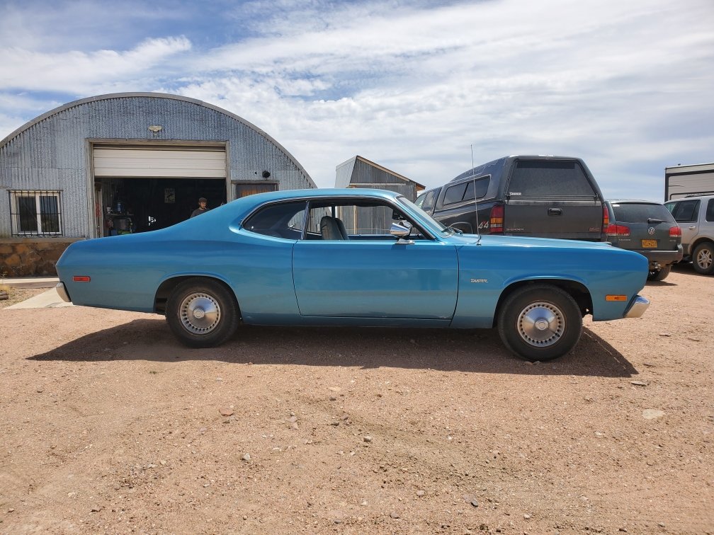NorthPoleRetro's tweet photo. Do you still own your first car? Had this one for 22 years now and my Duster is now a little over 50 years old. https://t.co/VIPGFyvkye