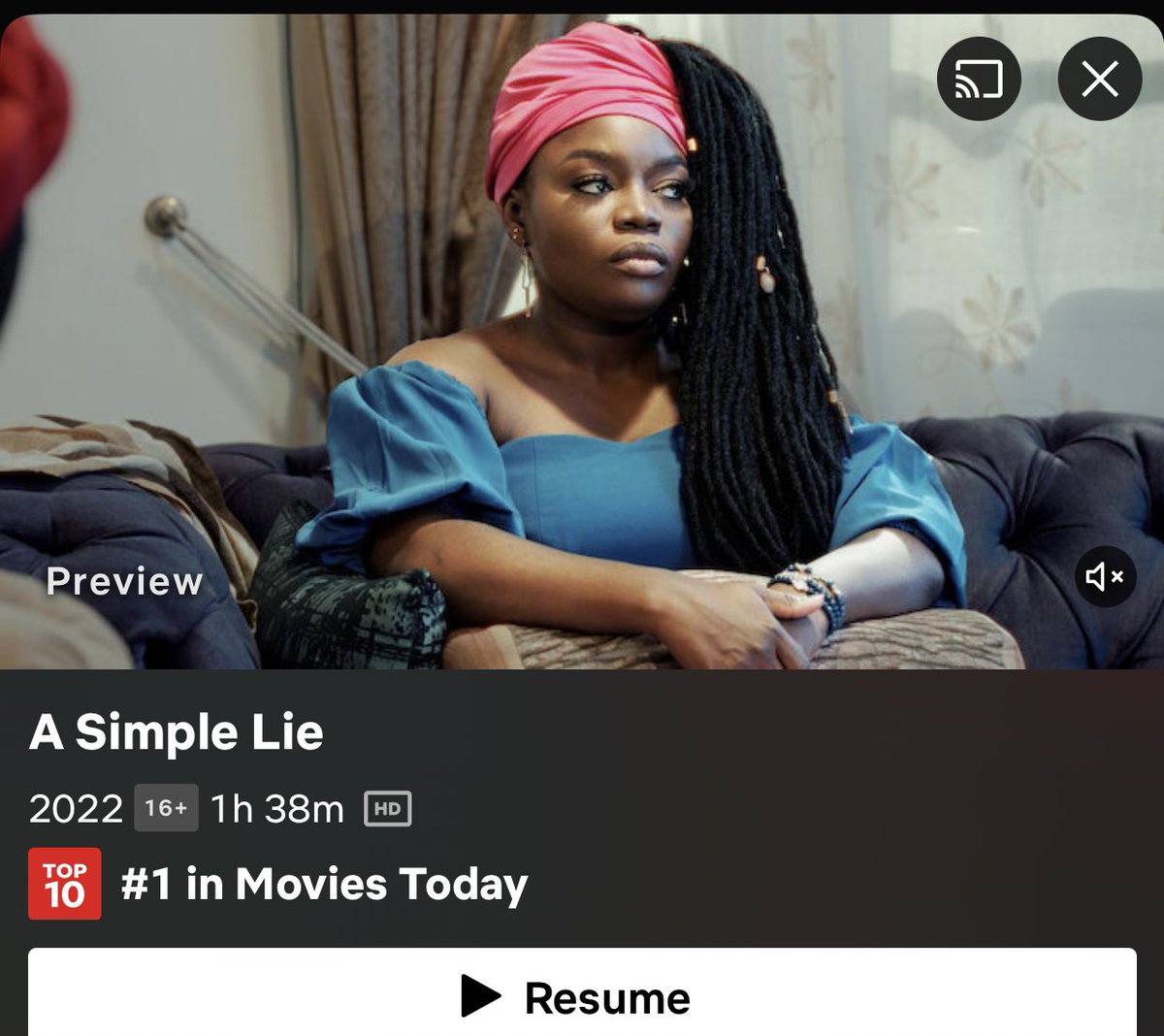 Preshius_'s tweet photo. Boma is mad honestly. Of all the sicknesses to choose, na cancer sweet you pass?๐๐๐
Such a chaotic movie.
#ASimpleLie https://t.co/Oea54wUa5r
