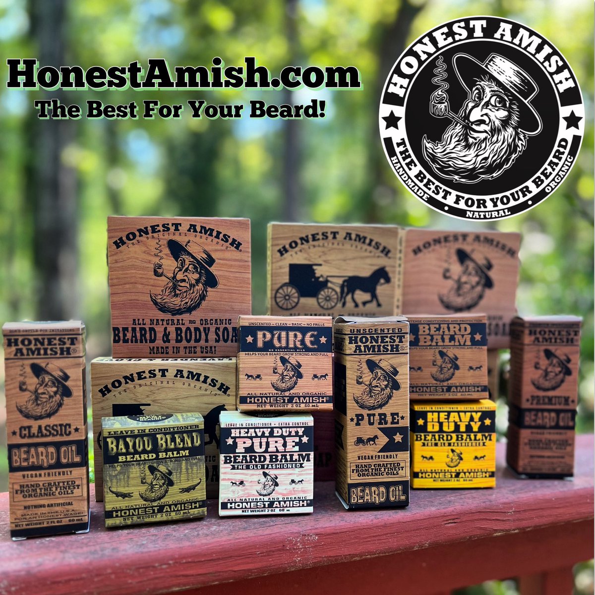 Head on over to HonestAmish.com to check out our full line of all natural products! 

#naturalsoap | #thebestforyourbeard | #beardoil | #beardbalm | #beardwax | #honestamish HonestAmish.com
