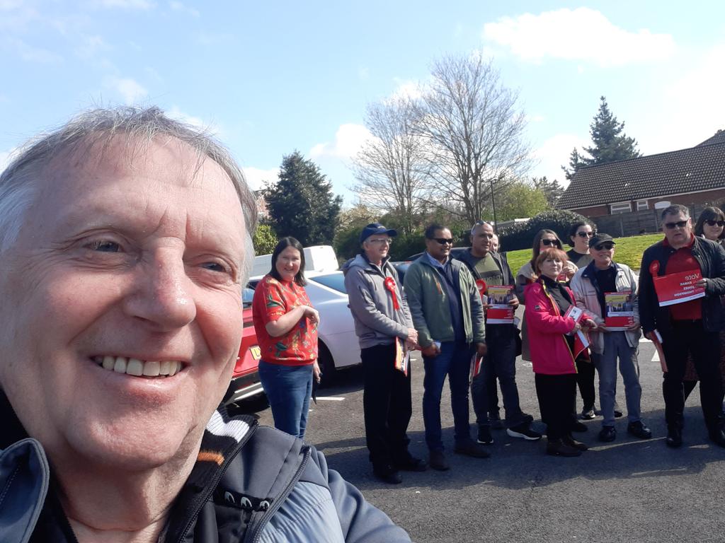 Campaigning in Brookland, and disappointed I left out most of our Labour campaigners, however the conversations with residents went much better, and more positive than my selfie did.