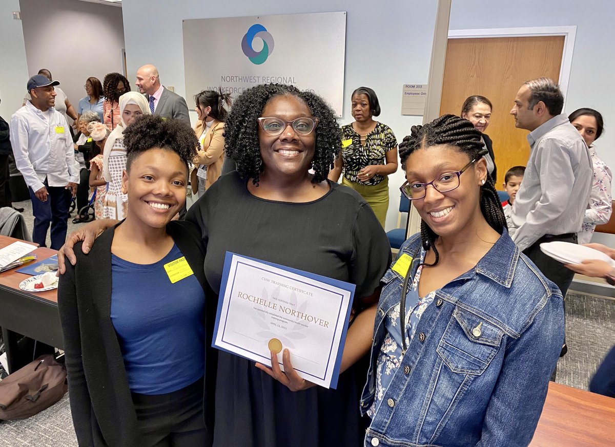NRWIB's tweet photo. The 2nd cohort of Community Health Worker Training Program graduates received their certificates of completion on 4/13/23. The second CHW classroom cohort began 2/7/23, and is a collaboration between the City, NRWIB, &amp; dedicated worksite partners. Congratulations everyone! https://t.co/seNh6bNWih
