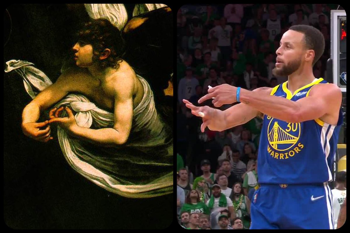 Let’s take a look back at last year’s Playoffs, a 🧵 (The Inspiration of Saint Matthew, by Caravaggio, 1602, NBA Finals Game 6)