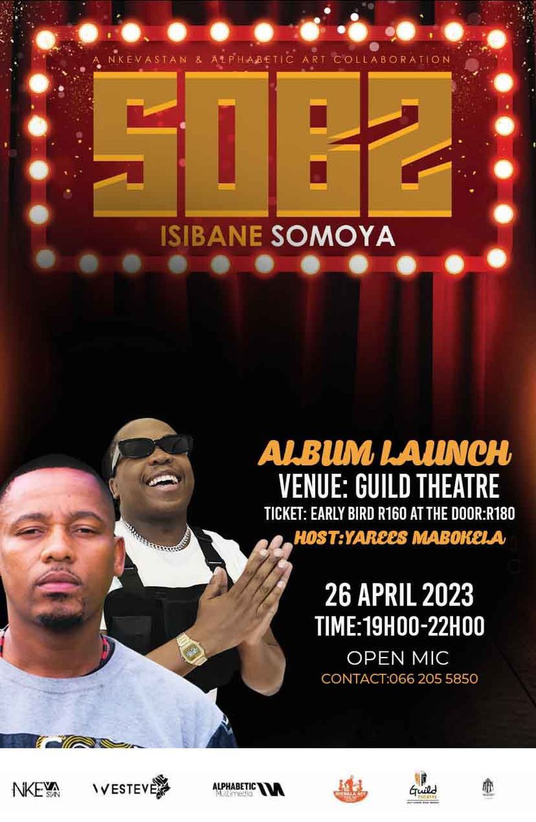 SobzLeader's tweet photo. Isibane Somoya Experience 

The biggest Show In East London on the 26/04/2023

#EastLondon #GuildTheatre #Music https://t.co/WmpvSZ7LUz