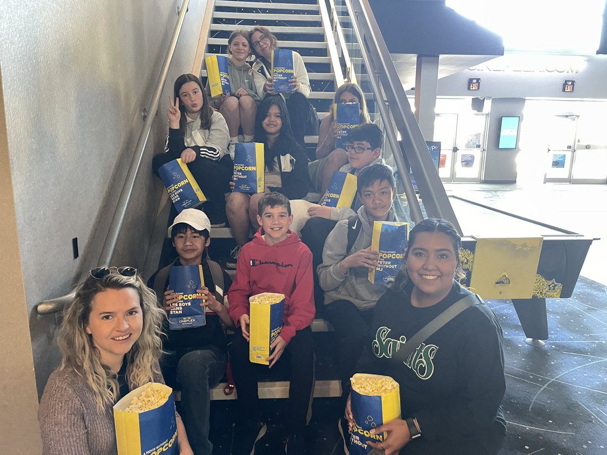 Christina (@msdesilva2) on Twitter photo Our patrols are up nice and early to celebrate their accomplishments this year. Here we are at the movies watching Super Mario. <a href="/stpetersaints/">St. Peter Catholic School, Guelph</a> Our patrols are up nice and early to celebrate their accomplishments this year. Here we are at the movies watching Super Mario. <a href="/stpetersaints/">St. Peter Catholic School, Guelph</a>