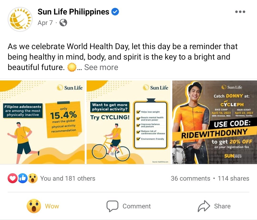 #DonnyPangilinan | #DonBelle | @donnypangilinan
#WorldHealthDay | #SunLifePartnerInHealth 

#SunLifePartnerForLife | #DonnyPartnersWithSunLife

Click here to engage:facebook.com/16989502974117…