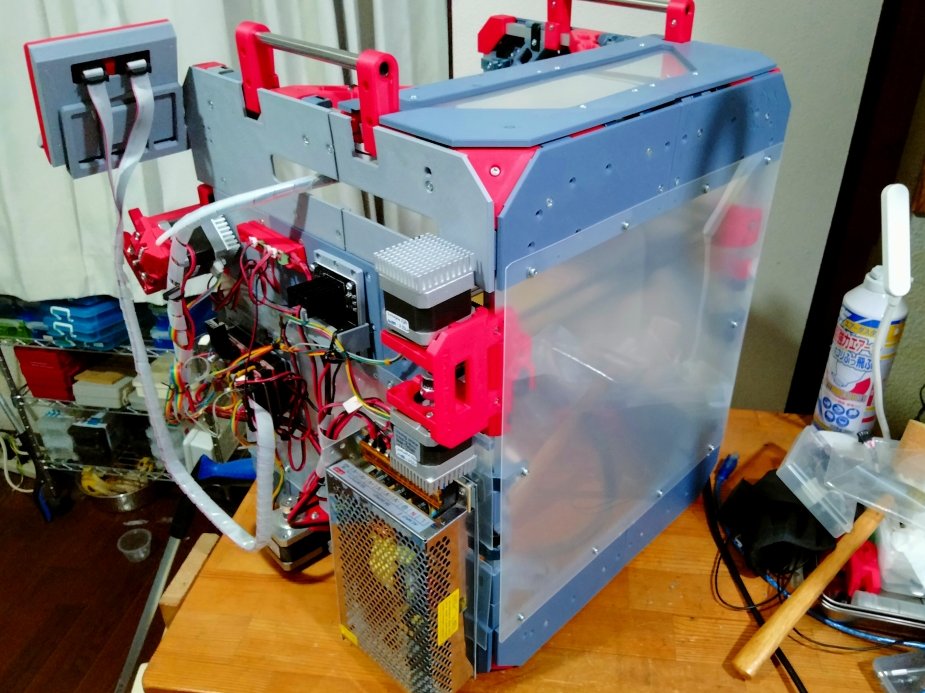 saiki0011's tweet photo. #3dprinter #自作機 #coreXY #Ex_02 建造記録
#3Dプリンタ #3Dプリンター #reprap
試行錯誤しているので
なかなか進みませんが
密閉が今ひとつですが
段々とカバーが出来てきました💦 https://t.co/8g5f24nA3f