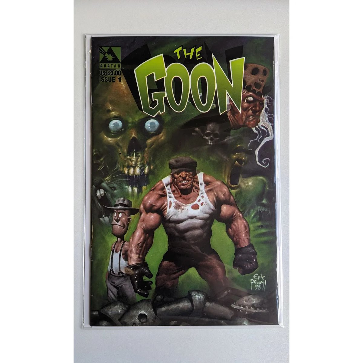MyComicLab1's tweet photo. Probablemente un comic que no veais muy amenudo 
#Goon 1 Avatar 1999
Definitivamente no estaba detrás de este cómic, pero si veo un #indie bastante demando no me puedo resistir 😬 https://t.co/WTRCEpu8Yw