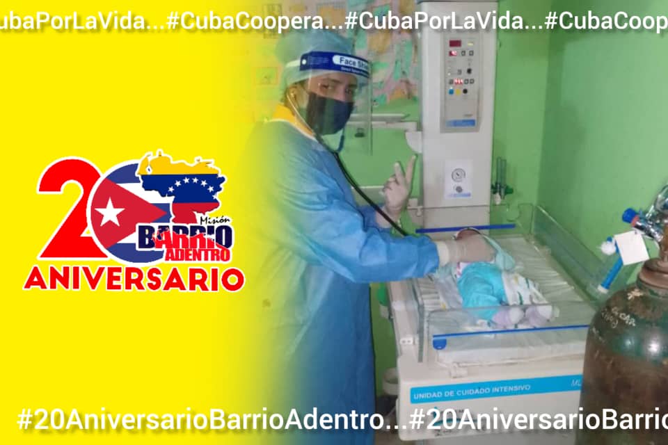 La Venezuela de Bolívar, Chávez y Maduro, sabe que puede contar con los héroes de batas blancas de #Cuba.
#20AniversarioBarrioAdentro
#CubaPorLaVida
#60AñosSalvandoVidas
