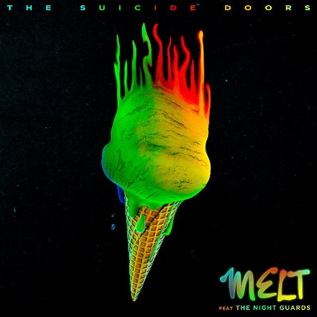IT’S RELEASE DAY BAYYYYBAYYYY!! 🍦
Go stream our new single MELT featuring The Night Guards! Listen to it, stream it again, repeat it, tell a friend, share it, tell your neighbor’s neighbor….. all the things!! 
hypeddit.com/thesuicidedoor…

Artwork by: jmaurice_art