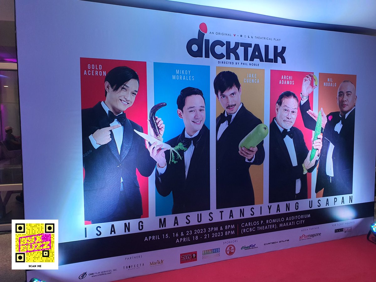 byxbuzz's tweet photo. NOW HAPPENING: It's not about Kuya Dick but it's about you know, your favourite..... DICK! Hahahahaha
βDick Talkβ runs at the Carlos P. Romulo Auditorium (RCBC Theater), Makati City on April 15 & 16, with 3 p.m. and 8 p.m. performances; & April 18 to 21, at 8 p.m.
#DickTalk π° https://t.co/u7rneBObUP