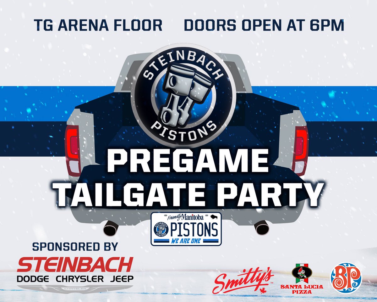 Steinbach Pistons on Twitter "PISTONS PLAYOFF GAME DAY Come bring the
