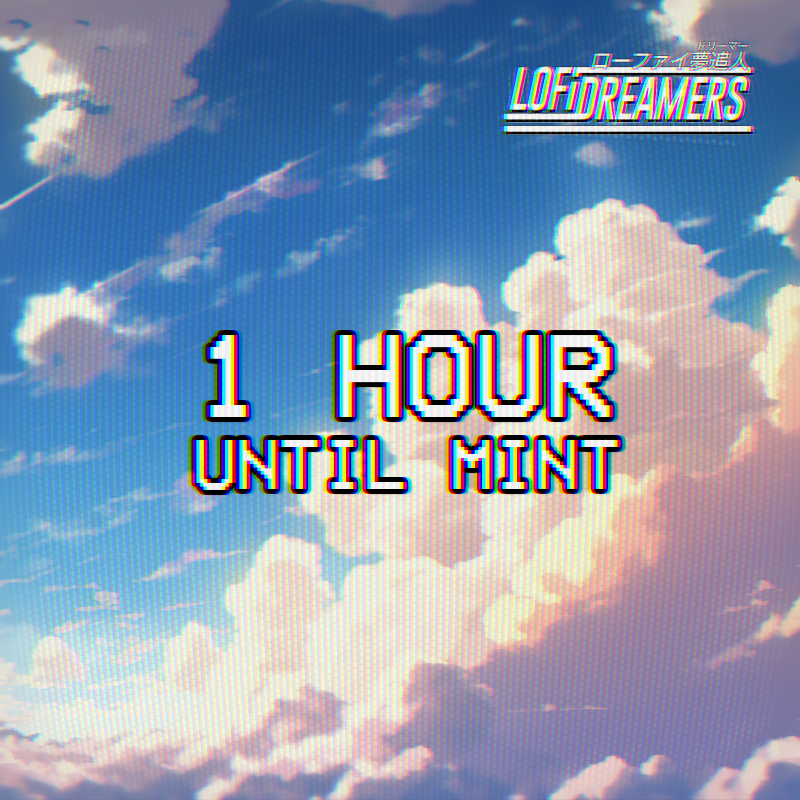 ⏰1 hour until mint!

Who is ready for a lofi trip to the moon?

Turn on notifications &amp; RT if you’re minting! 🧡