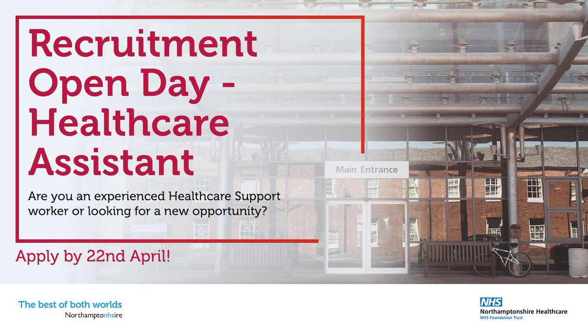Best of Both Worlds (@bobworldsnn) on Twitter photo Exciting news! Join <a href="/NHFTNHS/">Northants Healthcare</a> at their Recruitment Open Day for Healthcare Assistants! Discover the rewarding career opportunities on offer at Saturday 22nd April - zurl.co/AIgO #TeamNHFT #NHS #Careers Exciting news! Join <a href="/NHFTNHS/">Northants Healthcare</a> at their Recruitment Open Day for Healthcare Assistants! Discover the rewarding career opportunities on offer at Saturday 22nd April - zurl.co/AIgO #TeamNHFT #NHS #Careers