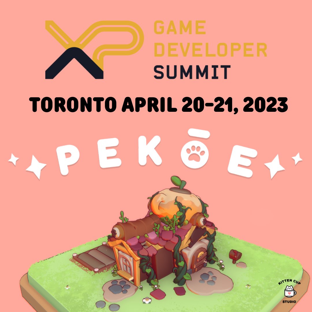 🎮The XP Game Developer Summit is coming up quickly!

They feature exclusive panels, workshops, &amp; networking. But most importantly, Kitten Cup Studio will be there as an Exhibitor in the Harbour Ballroom on the 2nd floor.
See you April 20-21 for <a href="/XPGamingInc/">XP Gaming Inc.</a> 

#XPTO23 #indiegame