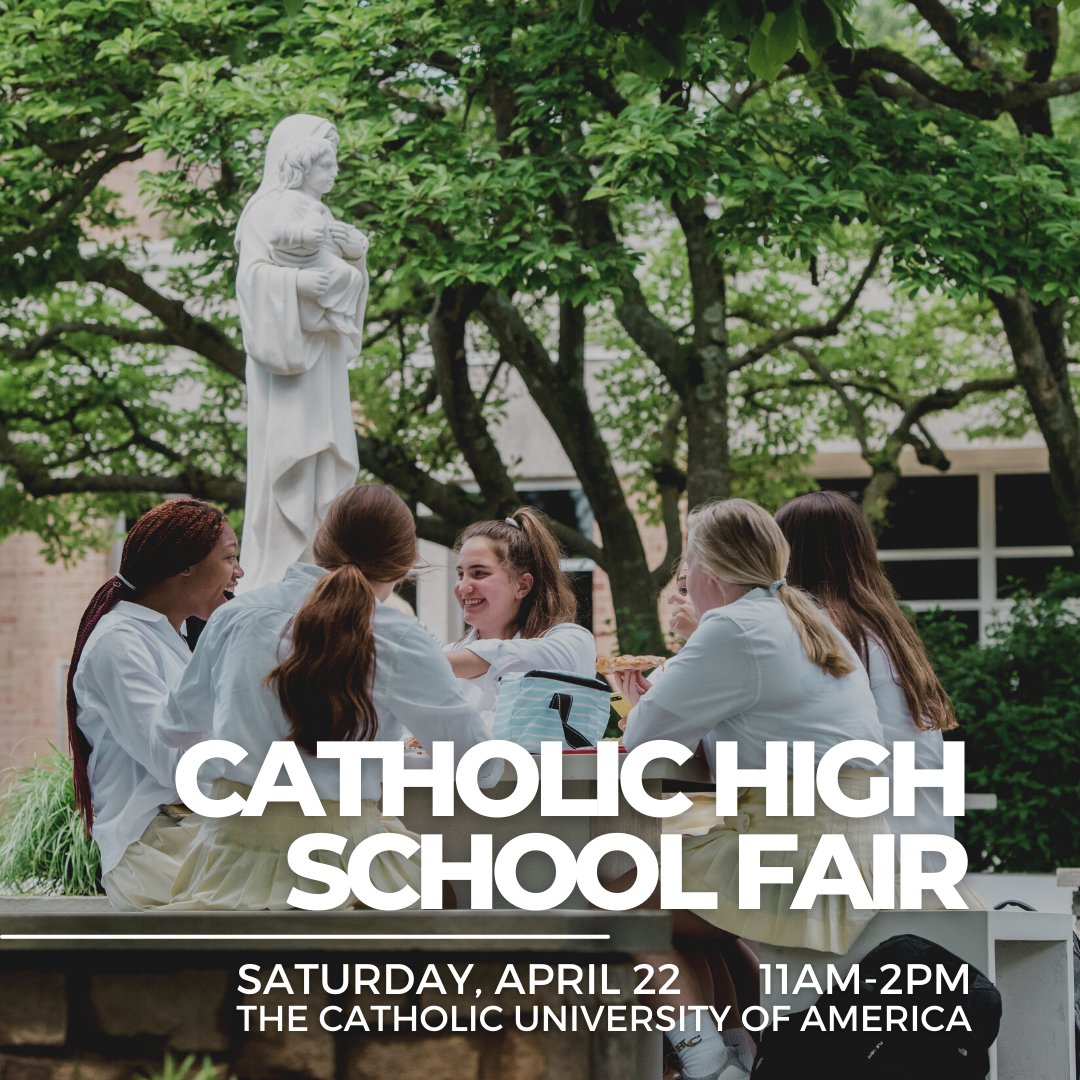 There is still time to register for the <a href="/WashArchdiocese/">Catholic Archdiocese of Washington, DC</a> Catholic High School Fair! Join us next Saturday to learn more about the admissions process, scholarships, and financial aid. Register today: adwcatholicschools.org/high-school/hi…