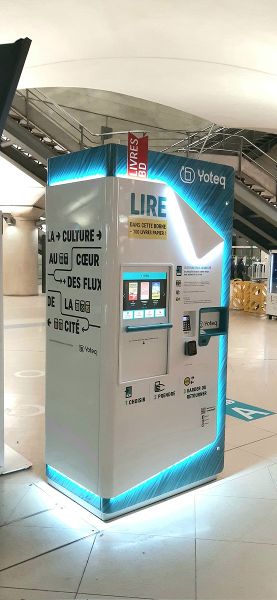 Hall <a href="/RERC_SNCF/">RER C</a>  bibliothèque F.Mitterrand : nouveaux espaces aménagés par #SNCF, fin des travaux - et un nouvel emplacement pour la borne Yoteq 
Qui vous #livre en 1'
C'est reparti !