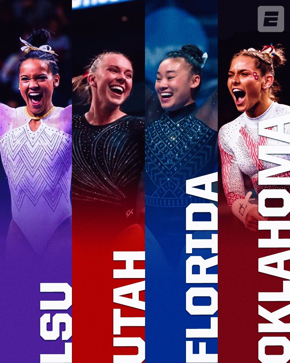 It all comes down to this 🏆

Who will take home the NCAA women’s gymnastics title?

<a href="/LSUgym/">LSU Gymnastics</a> | <a href="/UtahGymnastics/">Utah Gymnastics</a> | <a href="/GatorsGym/">Gators Gymnastics</a> | <a href="/OU_WGymnastics/">Oklahoma Women's Gym</a>