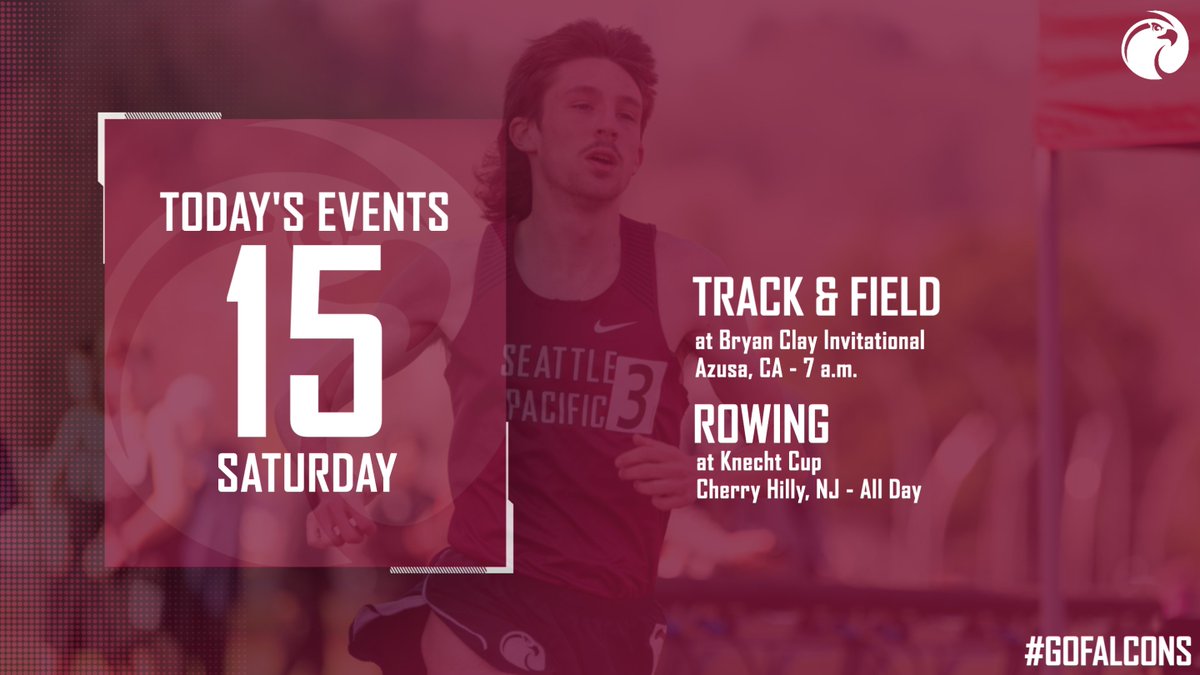SPUsports's tweet image. Big events for both Track &amp;amp; Field and Rowing!

#GoFalcons