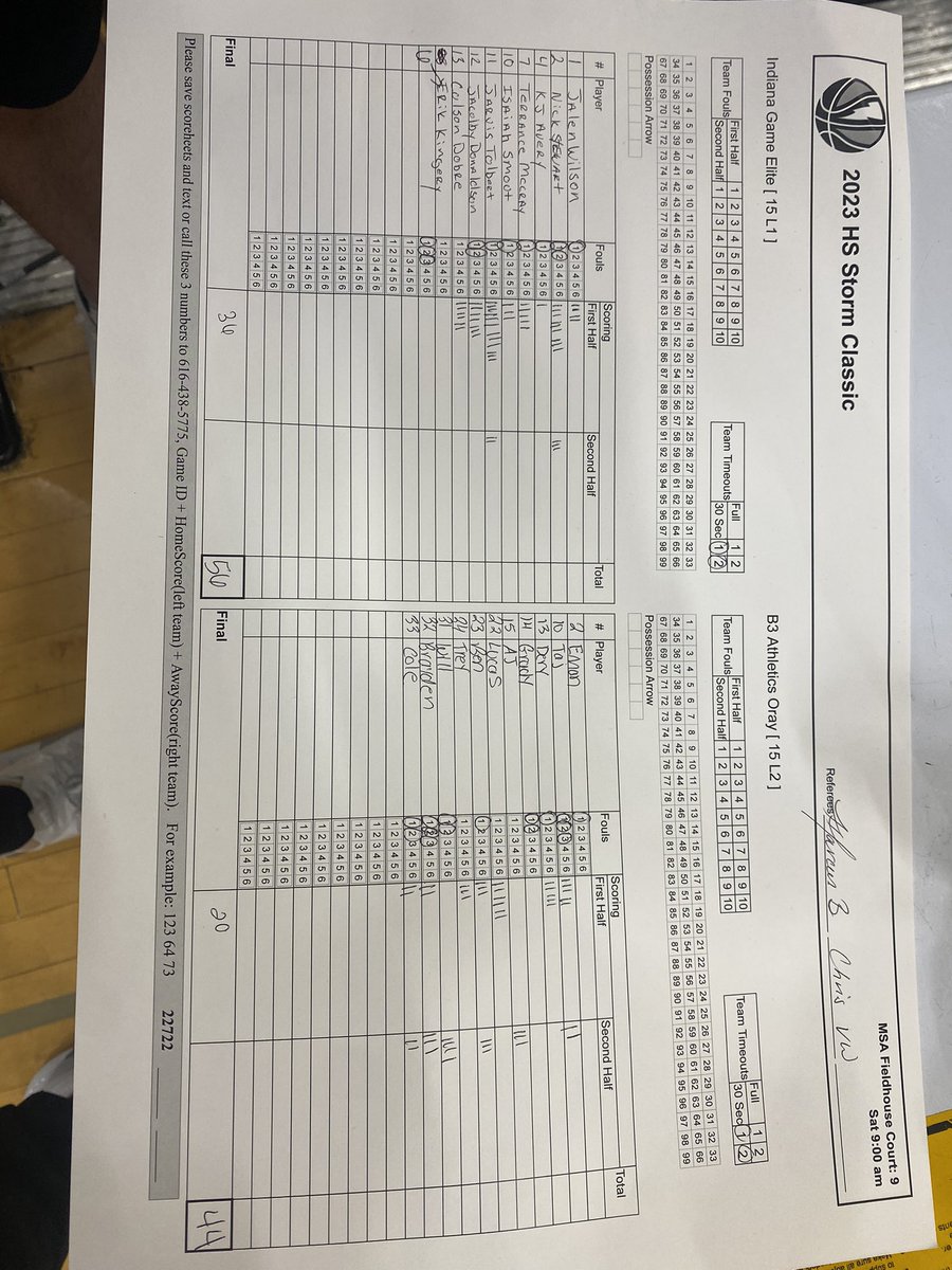 Indiana Game tweet media