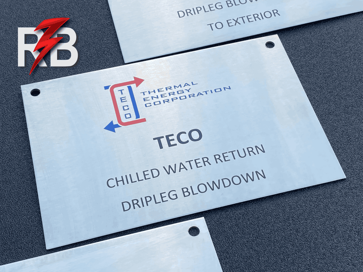 You can now enjoy exclusive custom UV color printing services for stainless steel name and identification plates!  redboltlaser.com