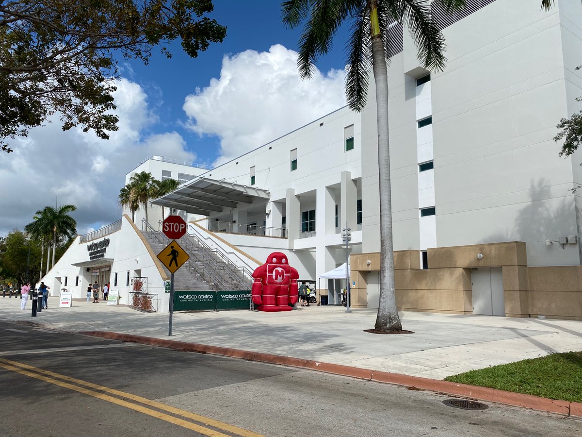 make's tweet image. Where in the world is Makey? @makerfairemiami! #MFM2023 #makerfaire