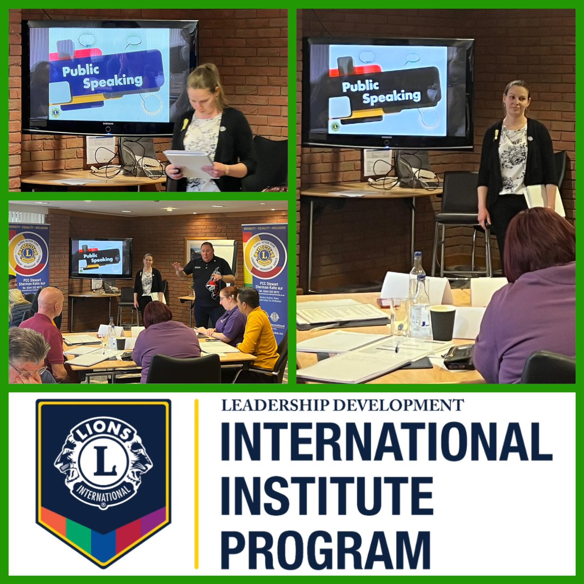 swayoung01's tweet photo. 🦁💚Lions Clubs British Isles Regional Lions Leadership Institute 2023
The Power of Public Speaking is next on our busy agenda - Public speaking is the ability to share ideas and thoughts in a clear, confident and engaging way
#WeServe #LionsGAT #LionsGLT #LionsInstitute #RLLI https://t.co/2v445efOjb