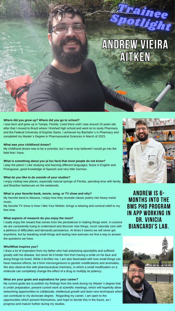 Trainee Spotlight!
#Trainee #GradSchool #Biomedical #sciencetwitter