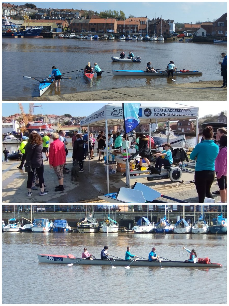 Fab day with <a href="/whitbyrowing/">Whitby Coastal Rowing Club</a> 😁. 'Have a go' session, so <a href="/PaulScire/">paul scire</a> did just that! And had a big smile on his face after😁👍🏼.

Brilliant that <a href="/WS_Foundation_/">Woodsmith Foundation</a> could help fund the boats and enable the club to build on &amp; share their passion 👏🏻👏🏻👏🏻❤️