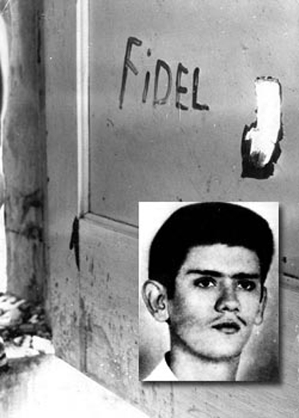 Era uno como nosotros, incluso más joven, Eduardo García Delgado, el miliciano que escribió con su sangre el nombre de Fidel, poco antes de morir tras ser ametrallado  por la aviación mercenaria durante los criminales bombardeos del 15 de abril de 1961. #TenemosMemoria #Cuba