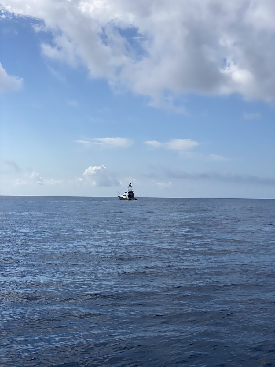Team Rising Sons is setting up their kites in 150 ft of water south of the inlet while Team Polarizer headed a bit more inshore. #FritosTheCatch