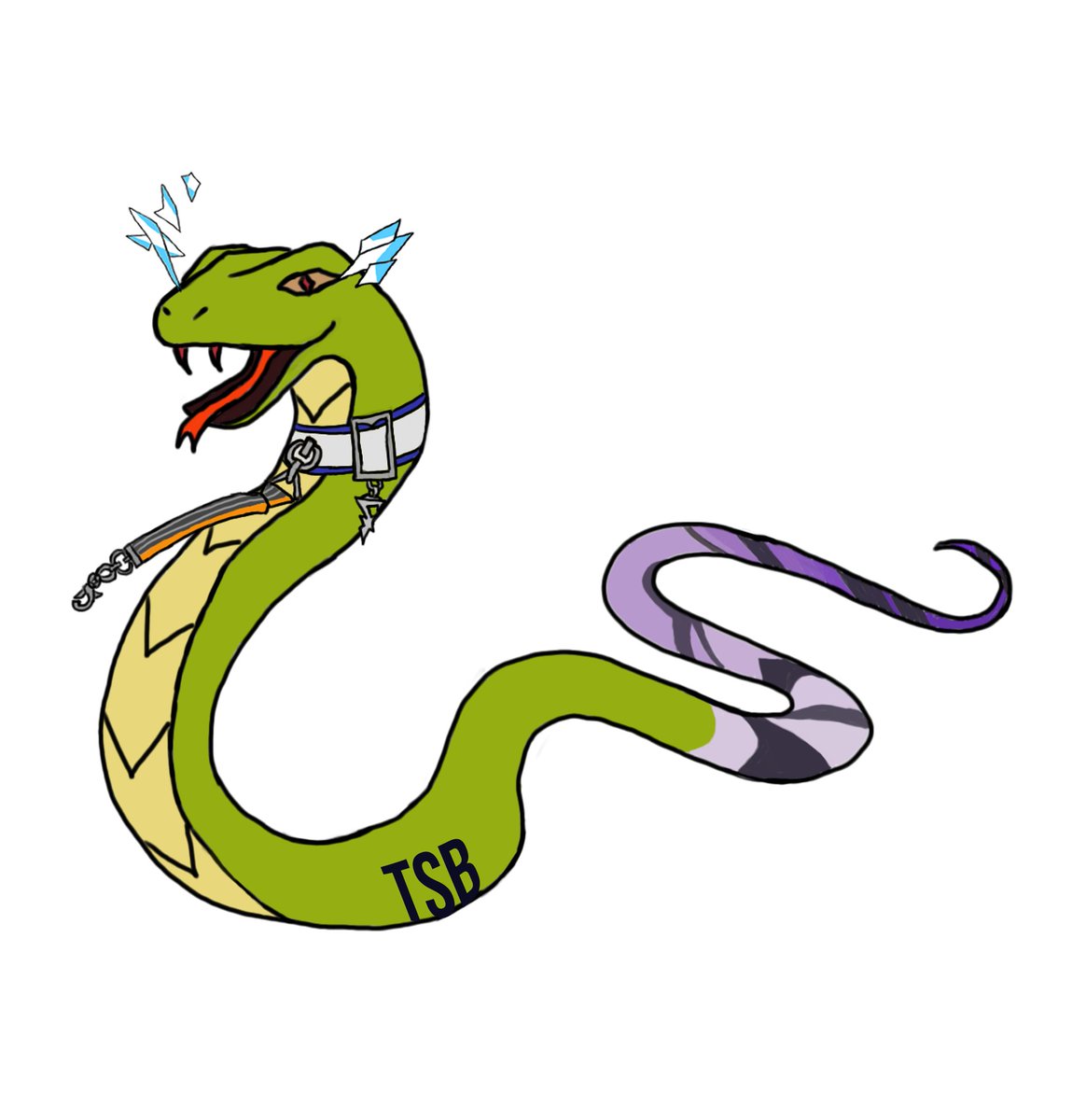 hibvtribe's tweet photo. "Smile even if your heart is dripping blood"  
I draw this little smiley fellow, thank you for a wonderful chapter and you guys did awesome~ TSB Saikyō💪🐍 #TSBWIN https://t.co/ufjtfwHOg9