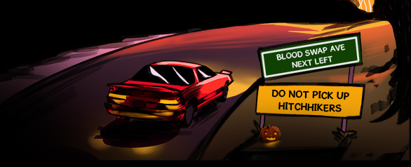 PinkwaveComics's tweet photo. Hitchhikers on Blood Swap Ave? How dangerous! x3 

https://t.co/rhxvzmVpCm https://t.co/WkStnqNxRx