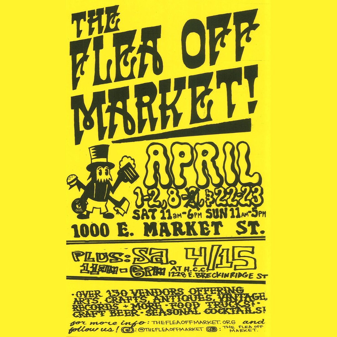 ☀️TODAY!☀️ We will be at Highland Community Ministries with dozens of vendors, food trucks, craft beer and cocktails, games, and more! Come enjoy this gorgeous day with us! 🌻🌈

Saturday, April 15 *ONLY* 11a-6p

Flea you there!