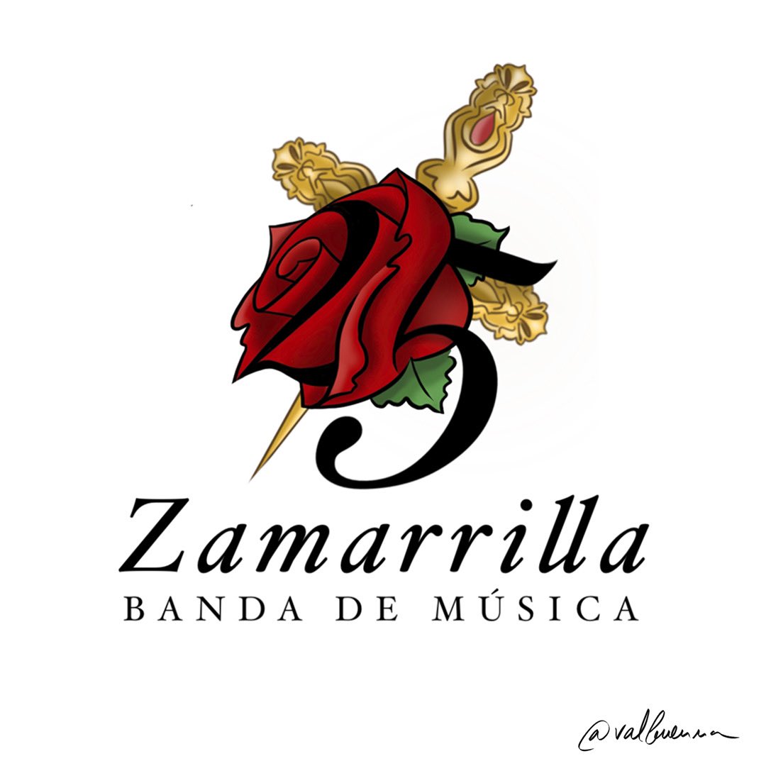 𝟐𝟓 𝐀𝐍𝐈𝐕𝐄𝐑𝐒𝐀𝐑𝐈𝐎

Os presentamos el logo conmemorativo de nuestro 25 Aniversario. 

El malagueño y trinitario D. Jesús Valbuena ha sido el encargado en realizar dicho logotipo. 

<a href="/jvalbuenna/">𝗩𝗮𝗹𝗯𝘂𝗲𝗻𝗮</a> gracias por tu profesionalidad y compromiso. 

#BMZamarrilla🎶🌹
