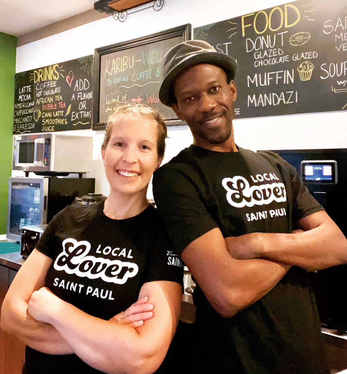 rafiki_coffee's tweet photo. Hey @SaintPaul , its St. Paul VIP Local Lover vibes at @rafiki_coffee!
#RafikiCoffeeAndCafe #SaintPaul #LocalLover #CoffeeShop #SmallBusiness #MyStPaul https://t.co/LxwHGDRoPK