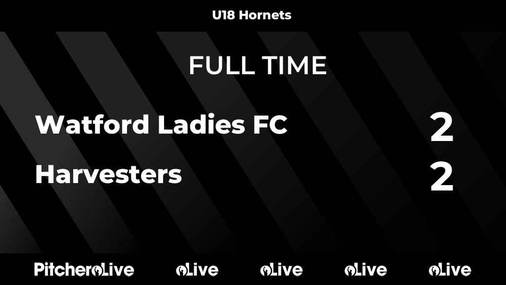 FULL TIME: Watford Ladies FC 2 - 2 Harvesters
#WATHAR #Pitchero
pitchero.com/clubs/watfordl…