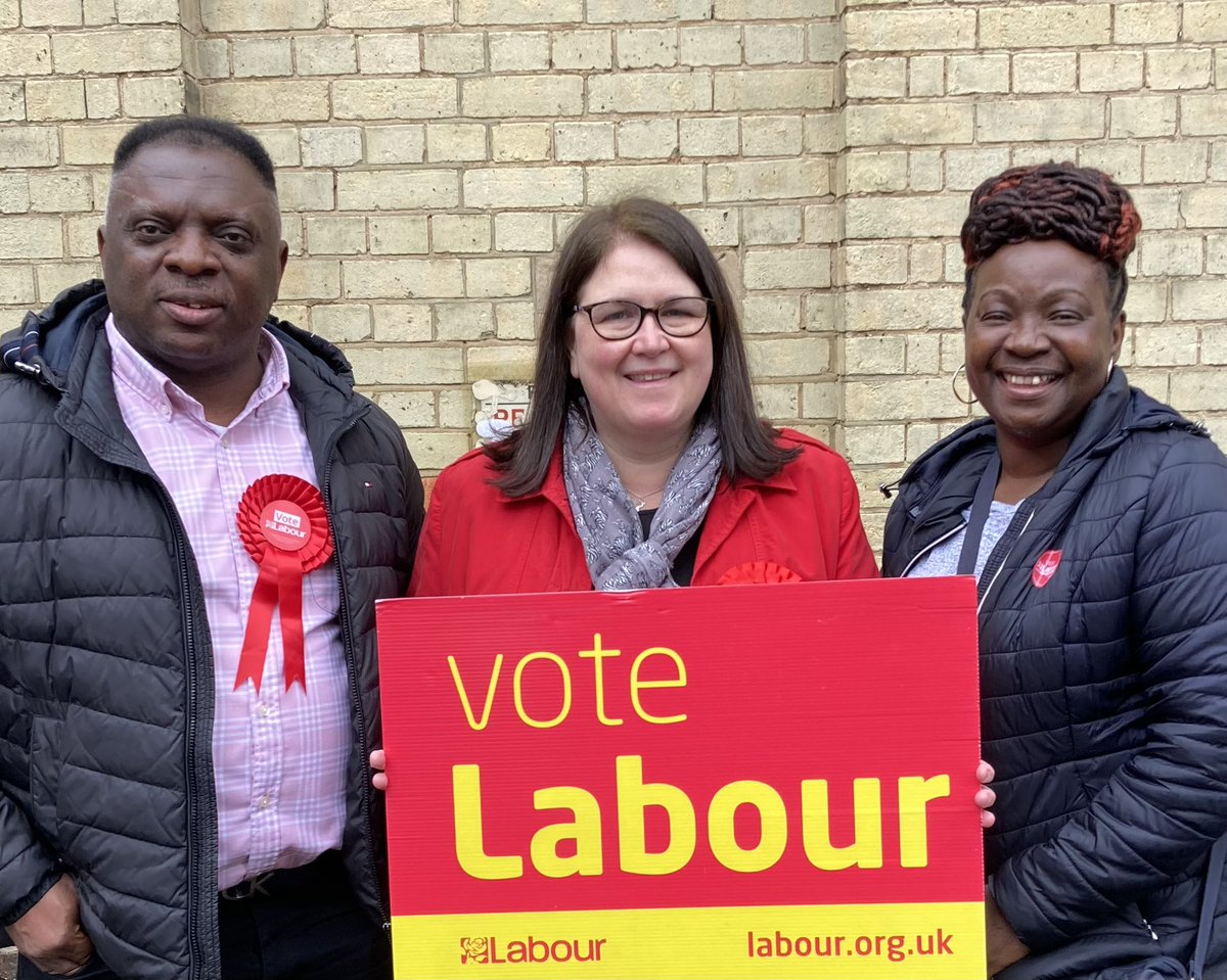 Great to join our #South ward Labour candidates, Cllr David Agbley & Charmaine Isles, for #LabourDoorstep People telling us how the Tory cuts to local services are impacting Luton. Send the govt a message: #VoteLabour on 4 May 🌹Vote #AGBLEY #ISLES @DAgbley @LabourLutonTeam