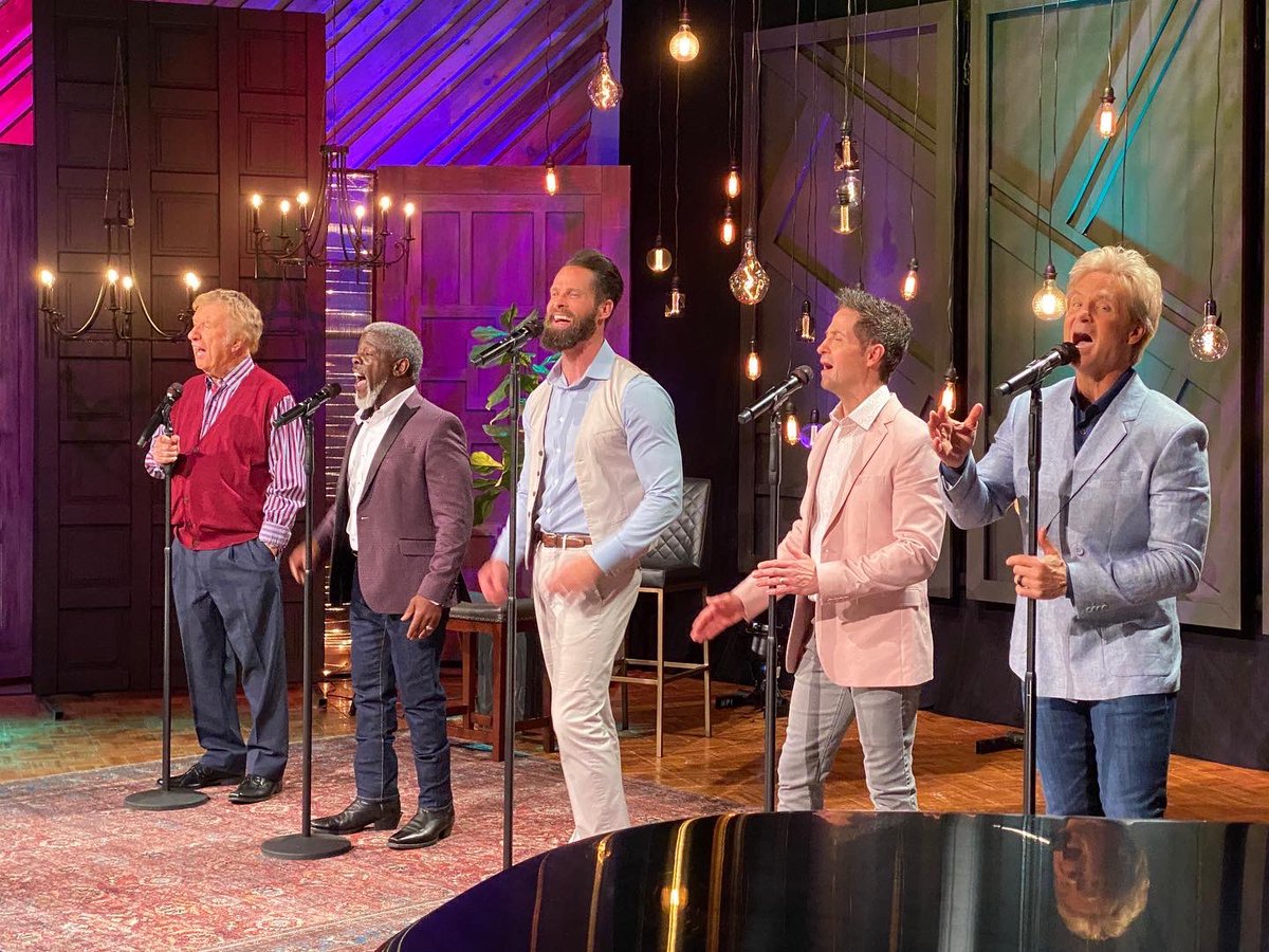 Gaithermusic's tweet image. The Gaither Vocal Band wrapped up another recording this week! 🎉 New music is coming this August, and we can’t wait for you to hear it! 

@weshampton
@adamcrabbmusic 
@ReggieLSmith 
@1KevinWilliams 
@Matthew_Holt