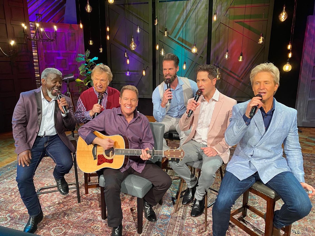 Gaithermusic's tweet image. The Gaither Vocal Band wrapped up another recording this week! 🎉 New music is coming this August, and we can’t wait for you to hear it! 

@weshampton
@adamcrabbmusic 
@ReggieLSmith 
@1KevinWilliams 
@Matthew_Holt