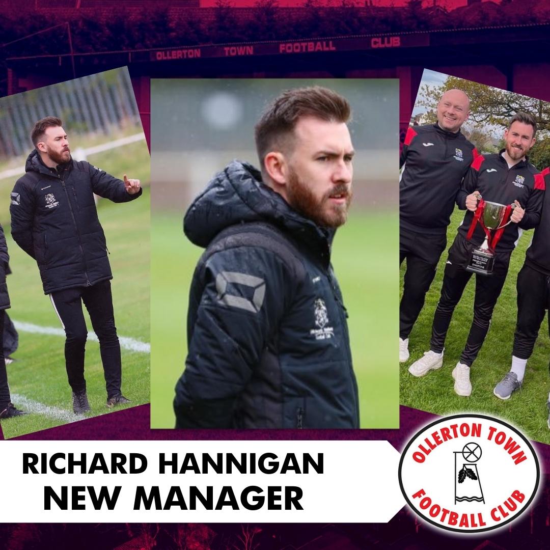 OllertonTownCFC's tweet photo. Ollerton Town Football Club are delighted to announce the appointment of Richard Hannigan as the club's new first team manager. 

More information to follow. 

Welcome to the club, Rich! #UpTheTown https://t.co/WDZSBmmJV1